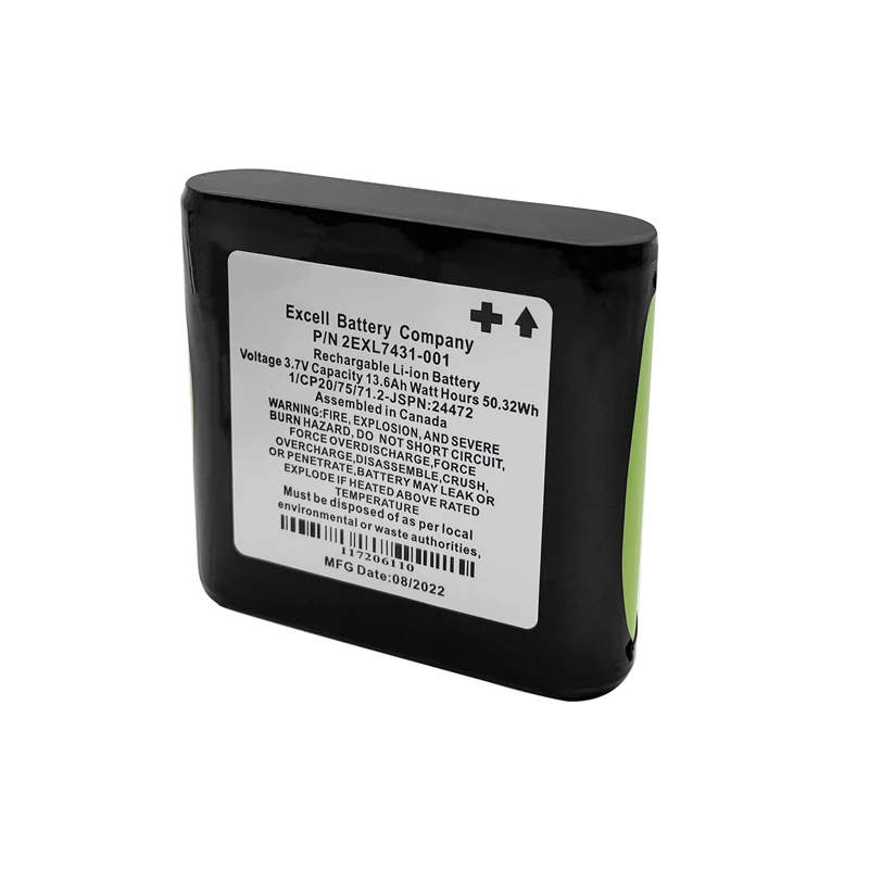 Imagem -02 - Bateria Recarregável Li-ion para Coletores de Dados Topcon Substituição 3.7v 13.6ah Fc500 Fc300