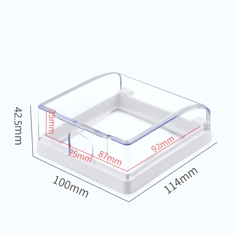 Aingh Wall Waterproof Box 86 Switch Type Splashproof Rainproof Electrical Outlets DustProof Protective Plastic Cover