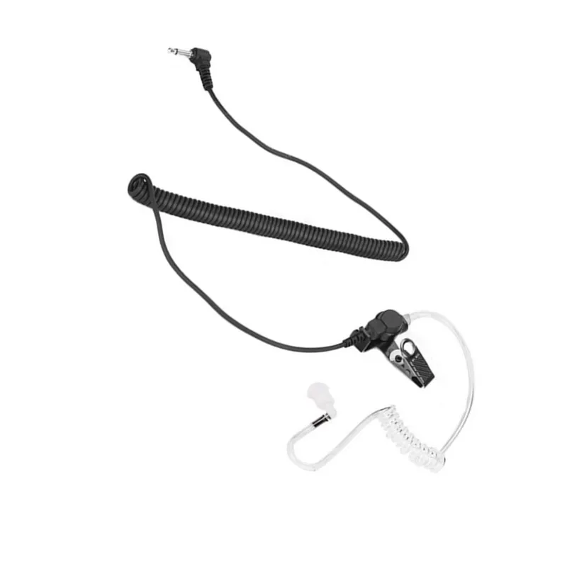 

RISENKE Listen ONLY Surveillance 3.5mm Headset Earpiece with Clear Acoustic Coil Tube Earbud for Two-Way Radios Transceivers