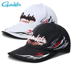 Gamakatsu Fishing Hat with Clip Windproof Fishing Cap for Men Breathable Baseball Cap Sun Protection Hat for Outdoor Hiking