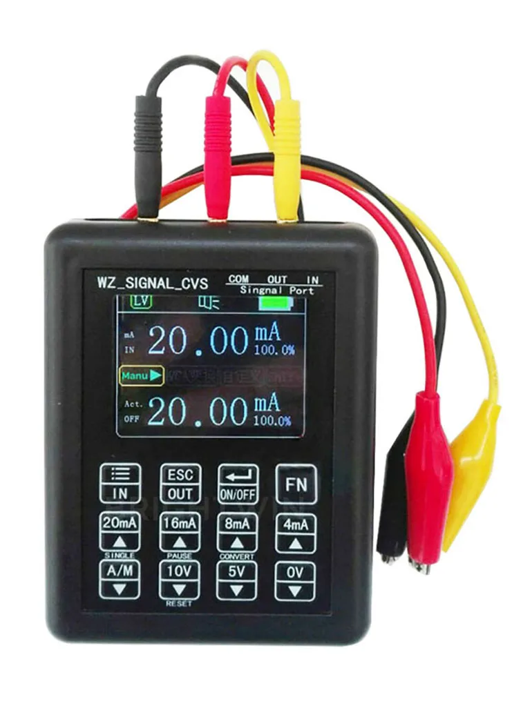 Portable 0-20mA 4-20mA 0-10V 0-12V 24V Signal Generator 0-22mA Calibrator Measuring Meter Debugging Tool LCD Display