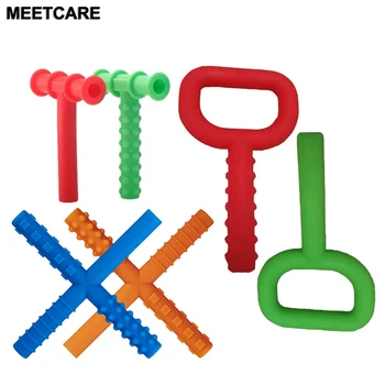 أطفال الكلام العلاج الأسنان مدلك الطفل مضغ أنبوب تلميح الأطف...