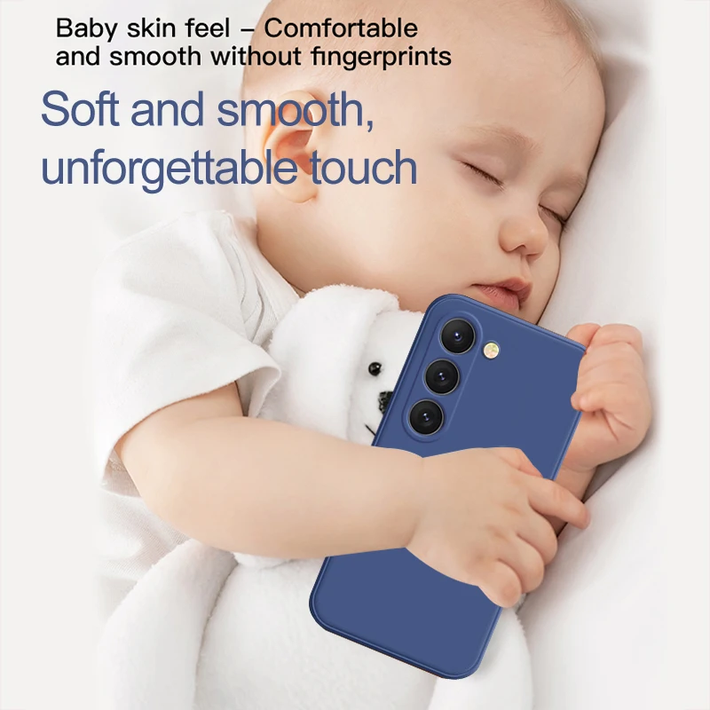 حافظة لهاتف سامسونج جالاكسي S23 S 23 S22 Ultra S24 FE S25 + غطاء ناعم