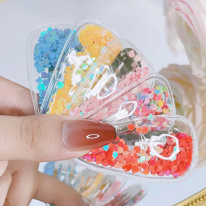 20Pcs/Lot Children Hair Accessories DIY Transparent Shaped Inflatable Sequin Water Drop Hair Clip Girls Head Decoration Material