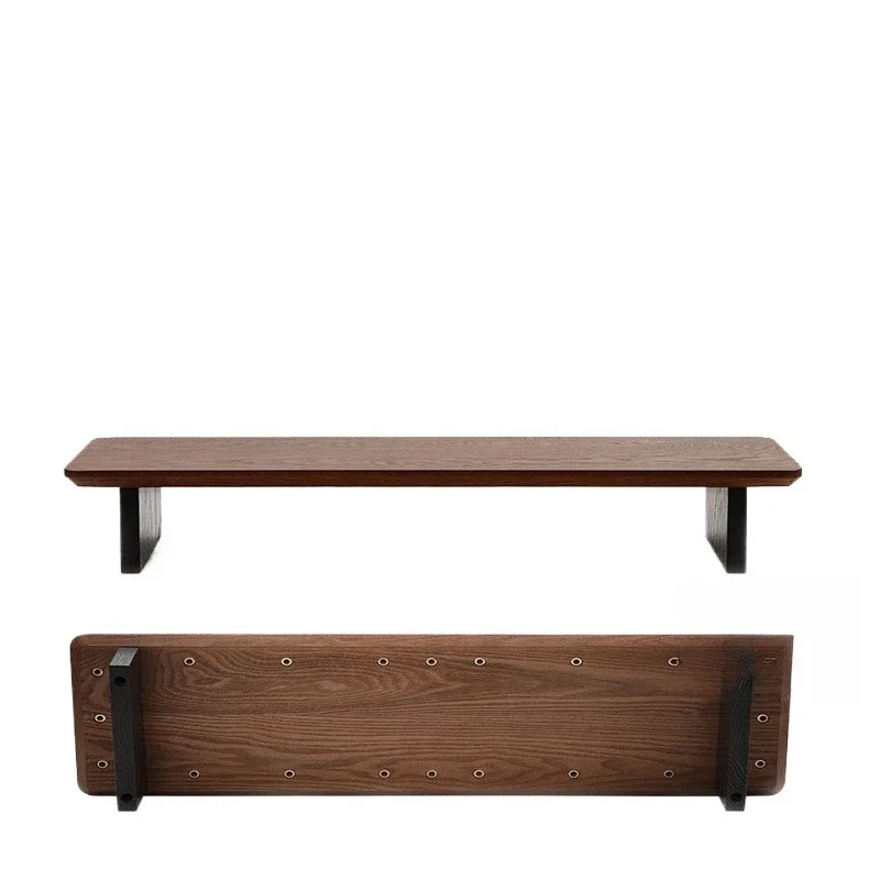 Solid wood black walnut, desktop storage, woodmaking modular display heightening frame, computer desk desktop table made of wood