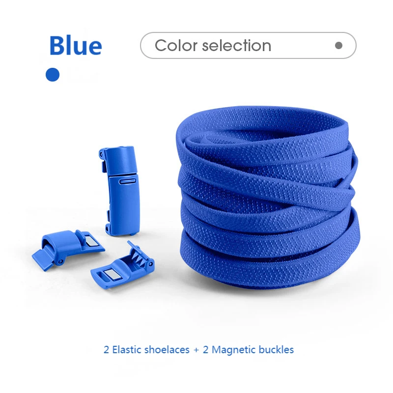 Magnetverschluss-Schnürsenkel ohne Bänder, bunte elastische Schnürsenkel, Sneakers, ohne Krawatte, Schnürsenkel für Kinder und Erwachsene, flache Schnürsenkel, Gummibänder