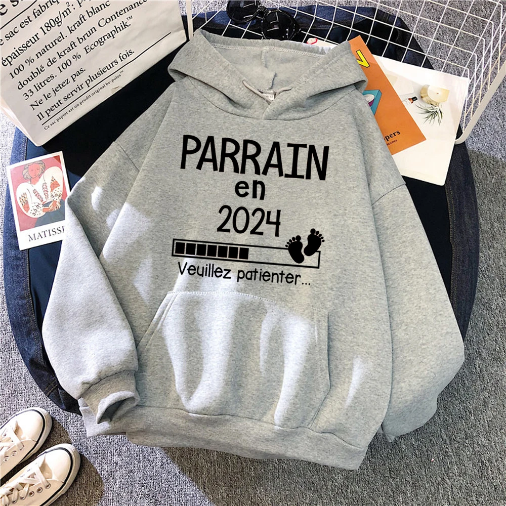 Parrain hoodies women japanese Winter  funny hoddies sweater female aesthetic pulls