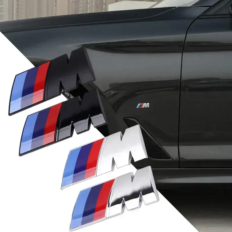 NEW Car Fender Side Emblem Rear Trunk Badge M Logo Sticker For BMW M M3 M5 M6 X3 E46 E90 F30 G20 E36 E34 G30 Accessories
