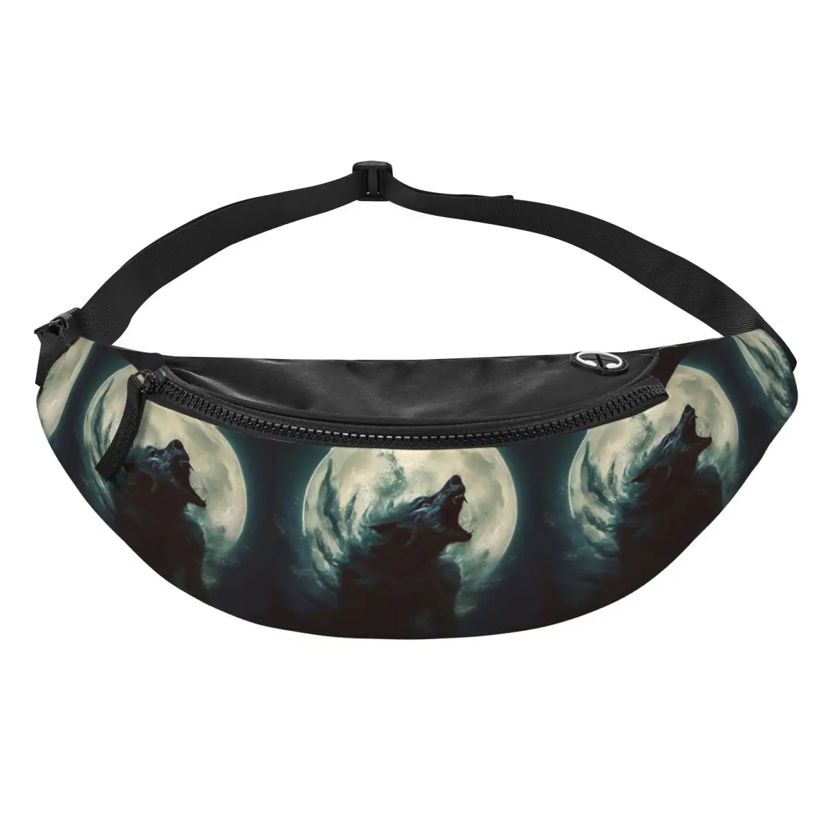 

Wolfman Werewolf Curse Of The Night Moon 6 Fanny Pack Men Women Crossbody Adjustable Waist Bag Travel Running Phone Pouch