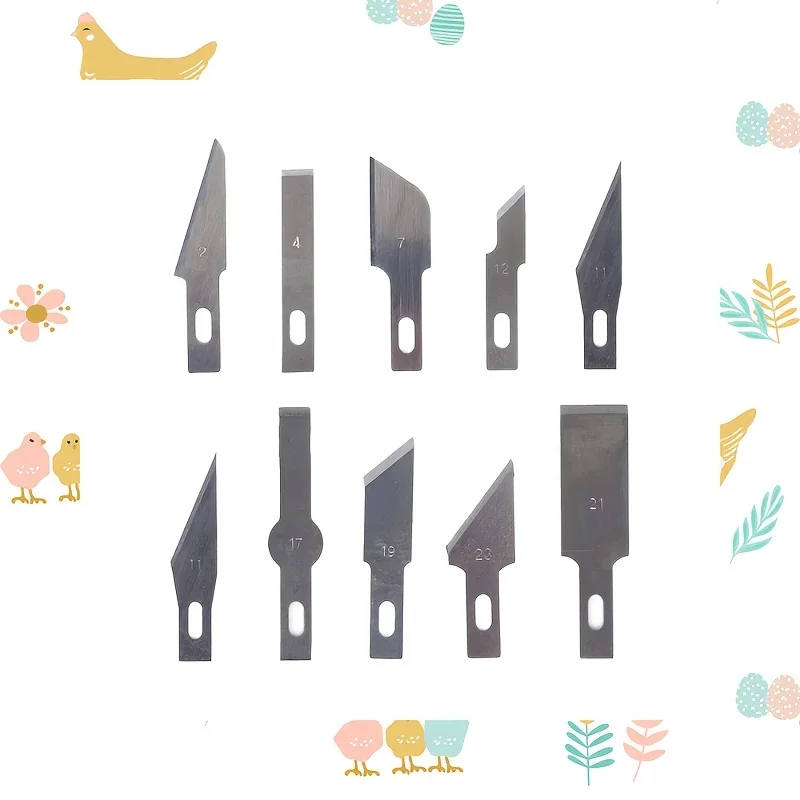 13Pcs Carving Knife Craft Sculpture Paper Cutting Blade Precision Engraving Cutter Non-Slip Hand Tool DIY Art Hobby Repair Set