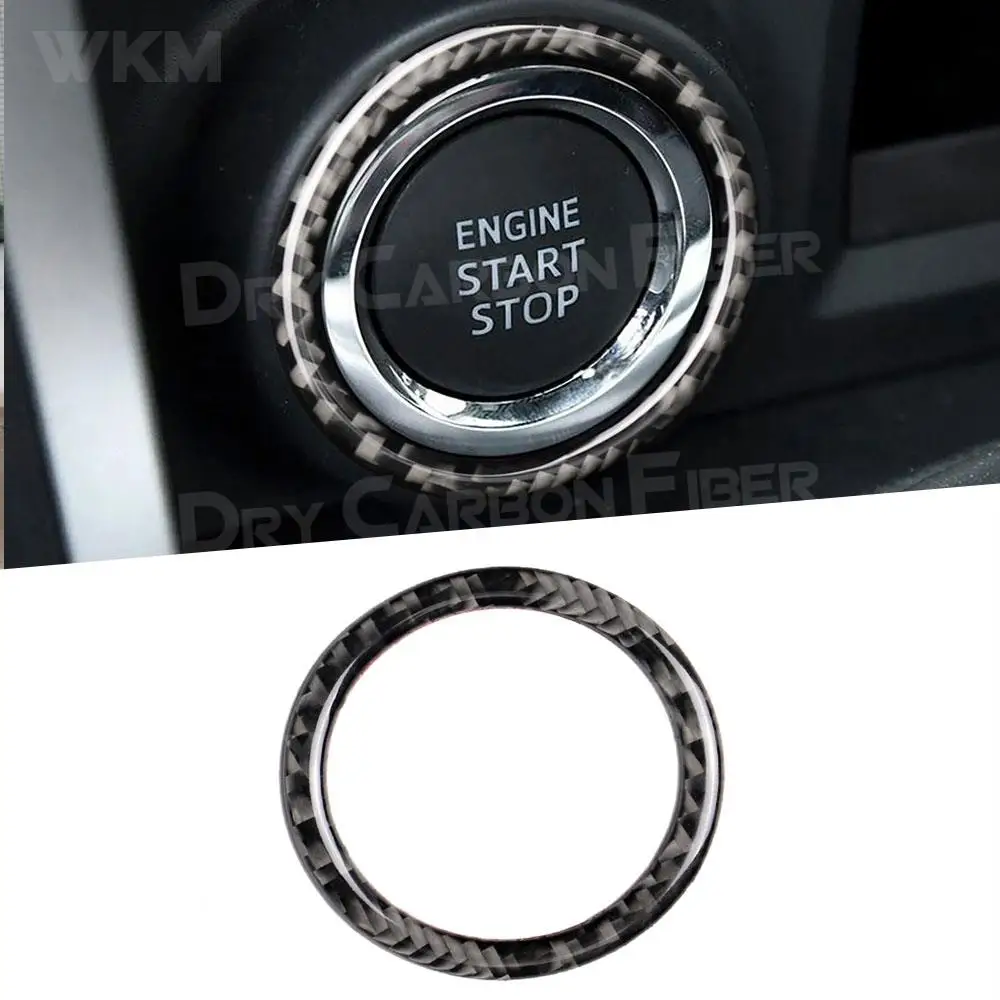 

Carbon Fiber Car Engine Start Stop Ignition Button Ring Trim Frame Sticker For Toyota GT86 FT86 ZN6 Subaru BRZ 2013-2017