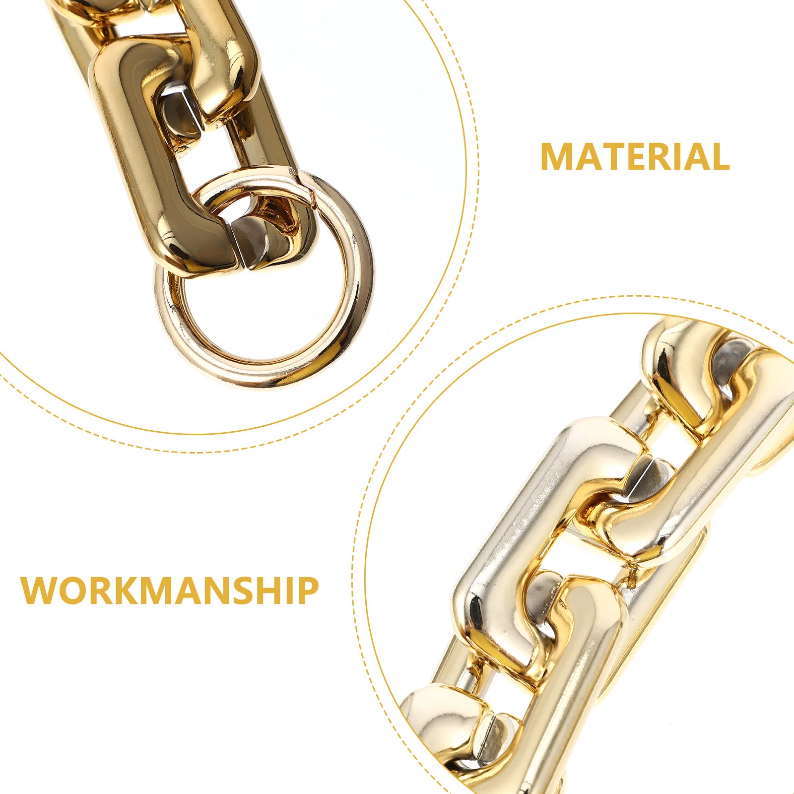 Chaîne de sac en acrylique pour sacs à main nuage, 1 pièce, sangle d'épaule à la mode, remplacement, chaîne d'embrayage, accessoire de sac à main tendance