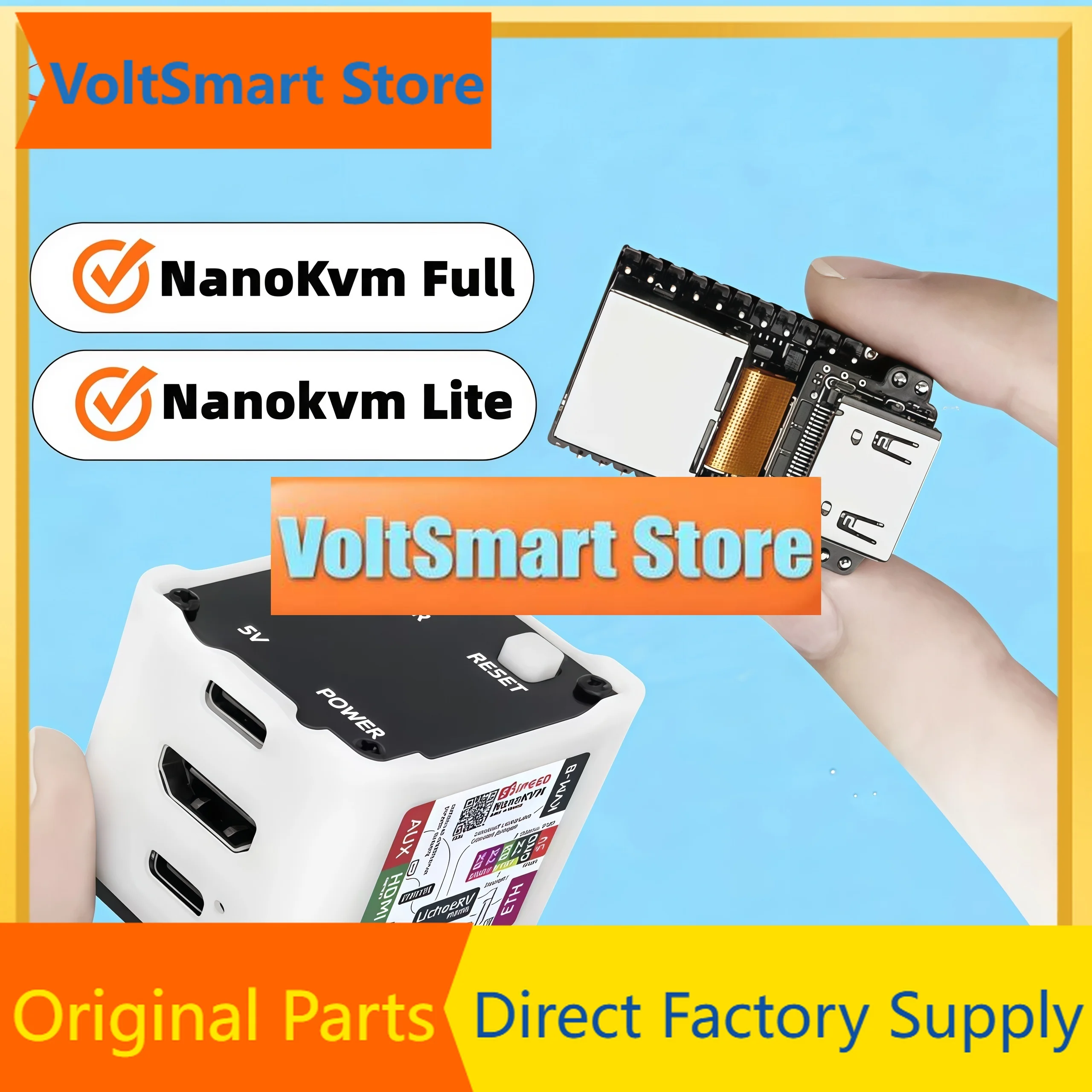 VoltSSipeed NanoKVM PiKVM Mini Remote Control Operation And Maintenance Server HDMI Raspberry Pi Remote Serial Port LicheeRV Nan