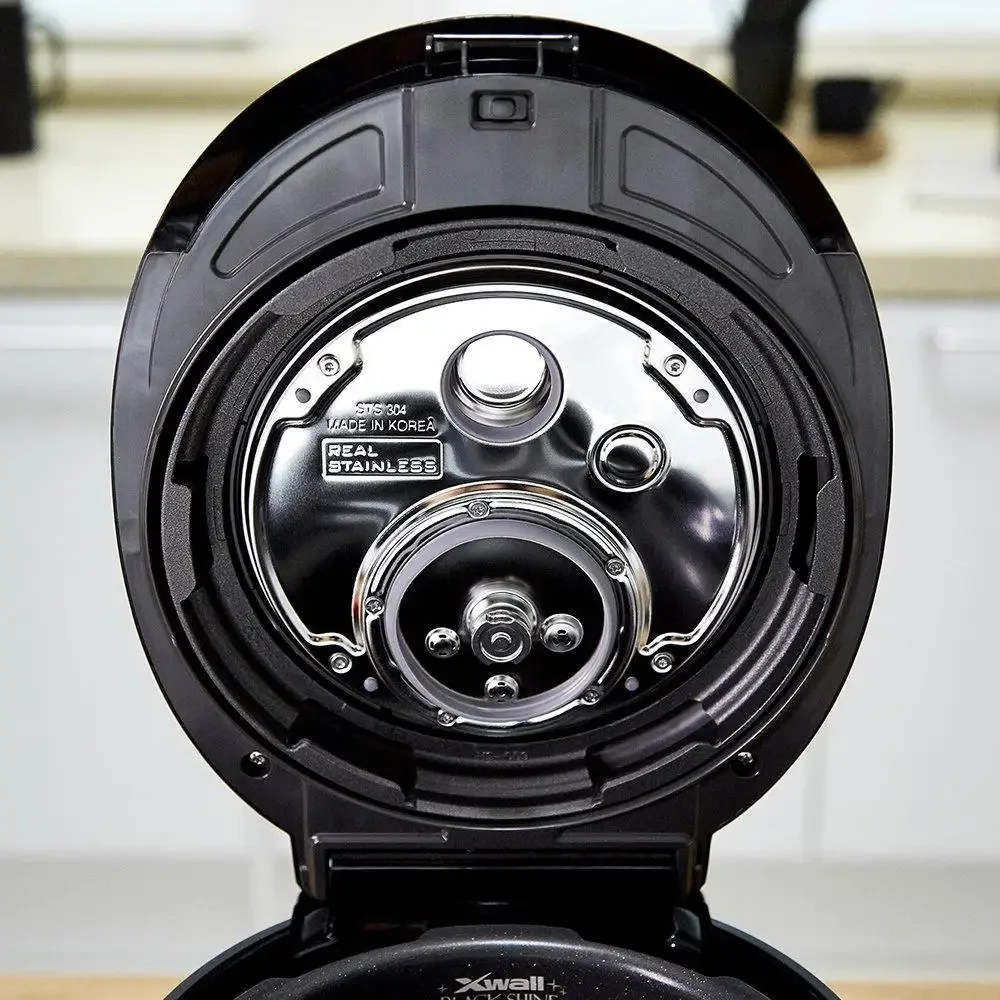 جهاز طهي الأرز بالضغط للتدفئة التعريفي سعة 6 أكواب 13 خيارًا للقائمة دليل صوتي ذكي للتنظيف التلقائي وعاء داخلي من الفولاذ المقاوم للصدأ