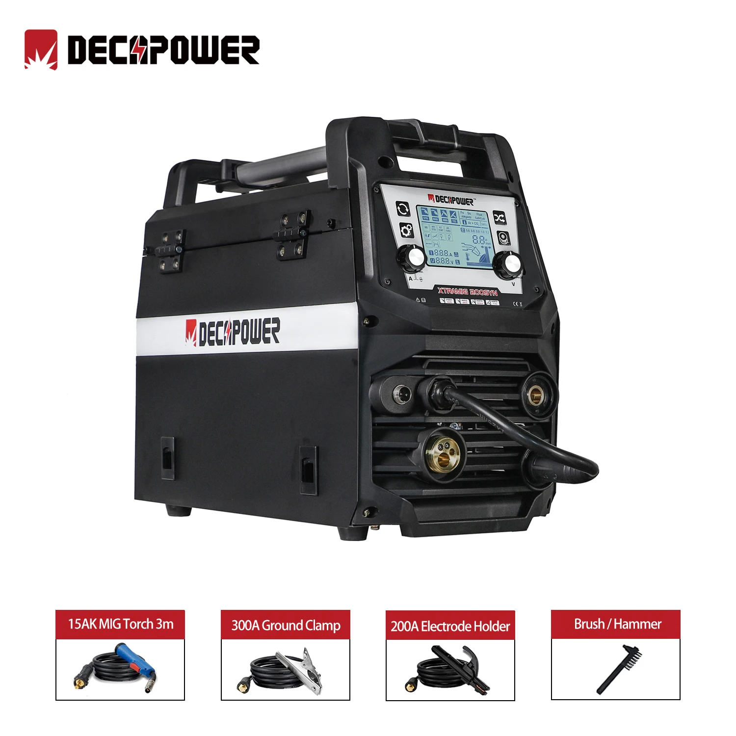 Decapower XTRAMIG Inverter Welding Machine MMA MIG 4 in 1 Gasless Multifunctional Welding Machine