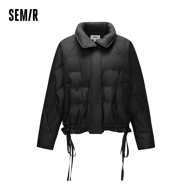 Piumino Semir da donna invernale con finiture in pizzo 90% piumino antivento oversize leggero 2025 nuovo top di nicchia dolce e fresco
