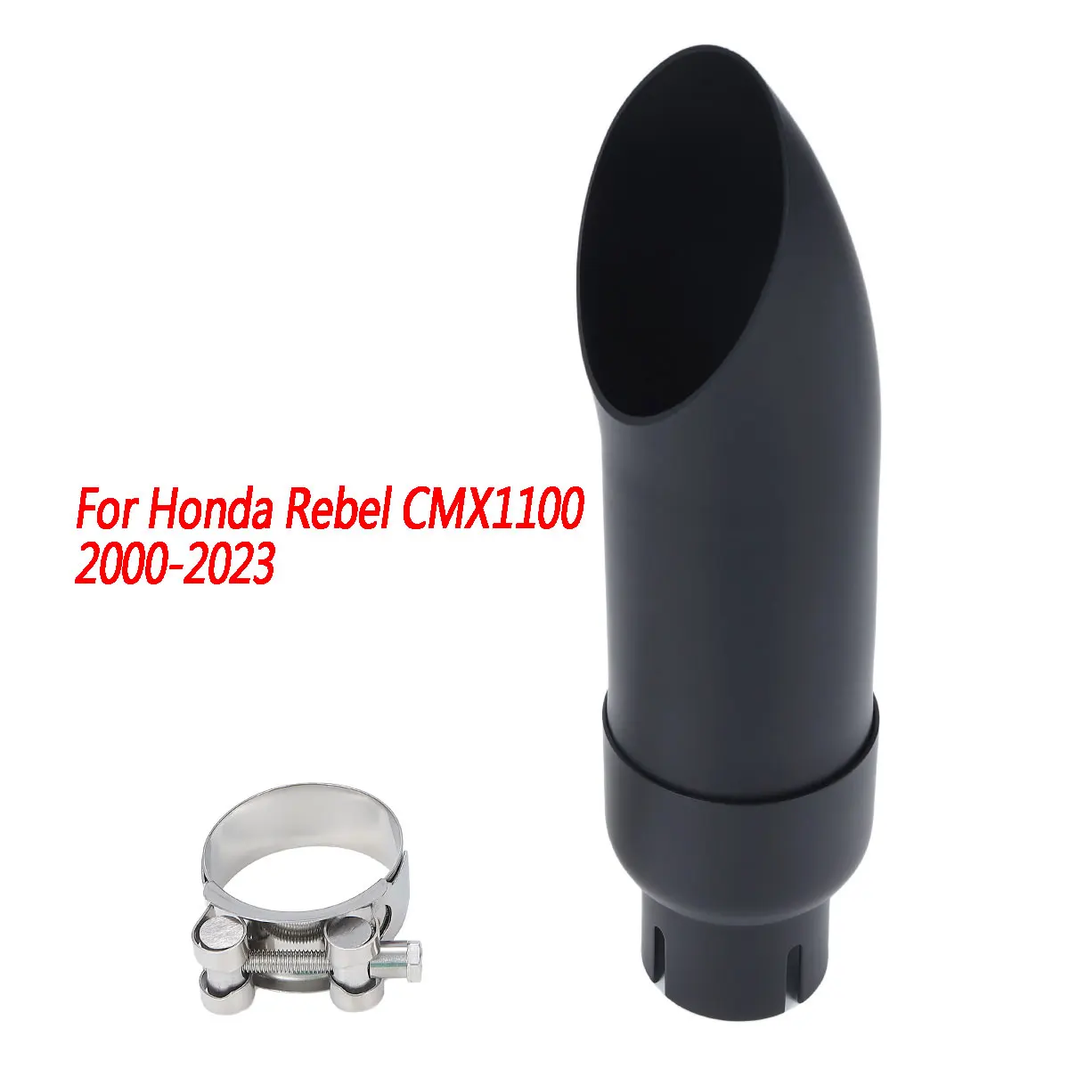 

Motorcycle Exhaust Muffler Pipe w/DB Killer Steel Short Exhaust Tip For Honda Rebel CMX1100 1100 2000-2023 2001 2002 2003 2004