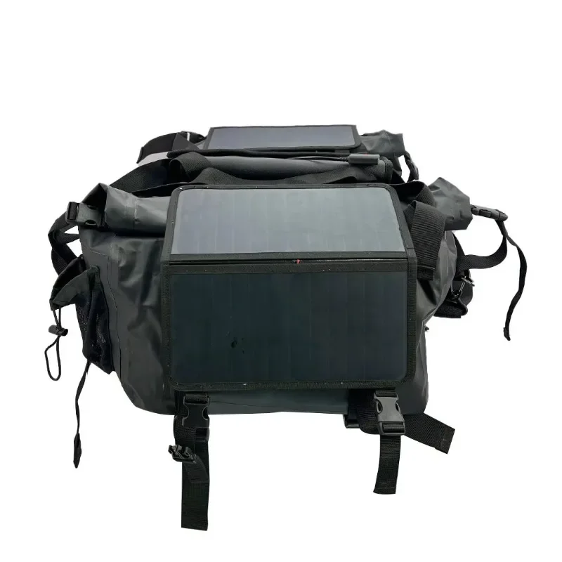 

Waterproof bicycle motorcycle travel bag 500D PV motorcycle bag with solar panel