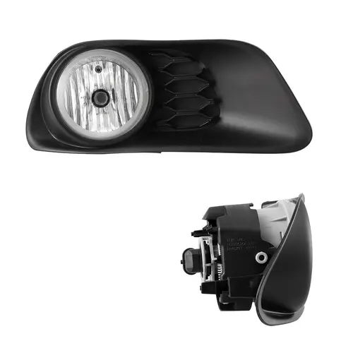 Imagen 2 del producto Para luces antiniebla Dodge Grand Caravan 2011-2020, con lámparas, cableado y interruptor, par de montaje de lámparas de parachoques delantero transparente