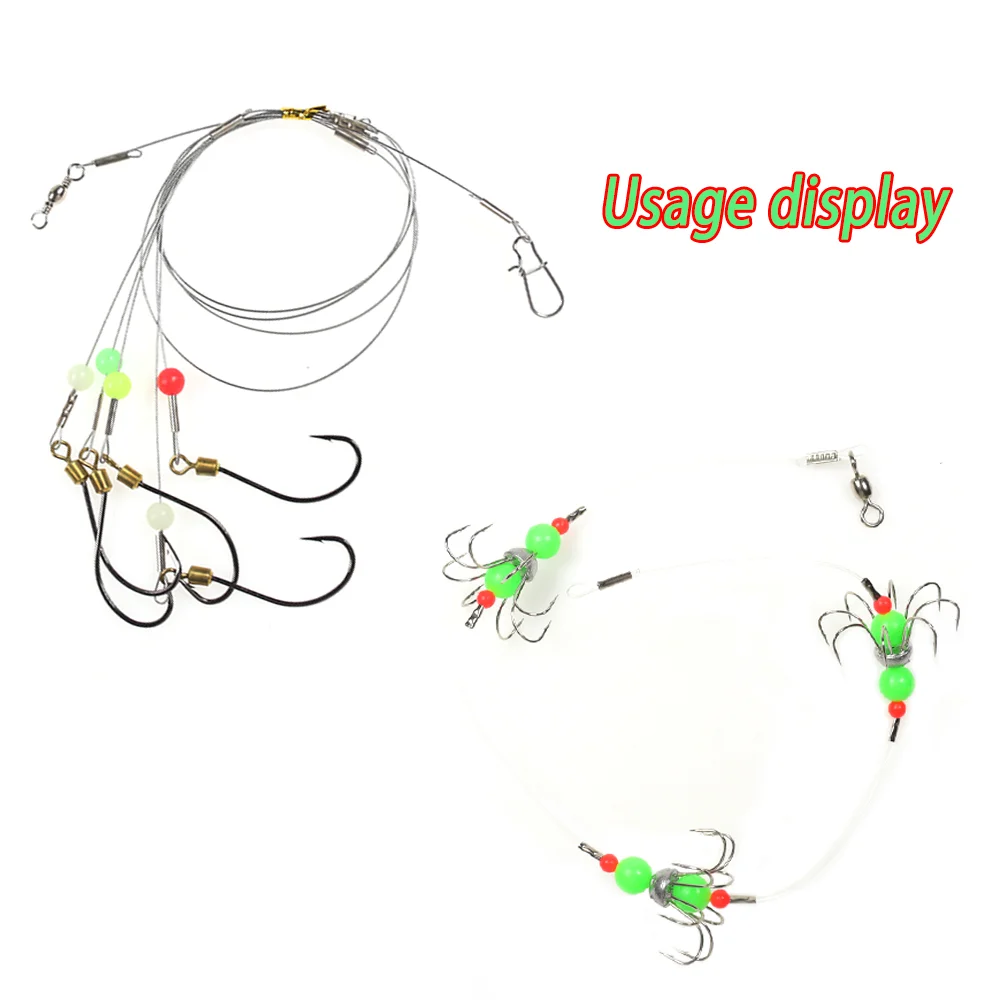 100 Stück Weiche/Harte Perlen-Stopper, Leuchtende Runde Angelkugeln, Gummi-Rig-Köder für Nachtangeln im Salzwasser, Angelzubehör – Detail 8