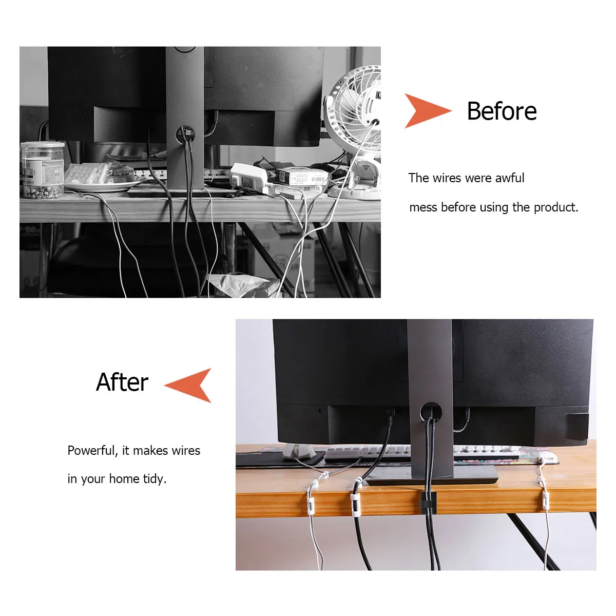 

100pcs Wire Fixing Tool Durable Cable Manager For Home Office Factory Indoor Outdoor Use Wire Organizer Clip Mount Cord Holder