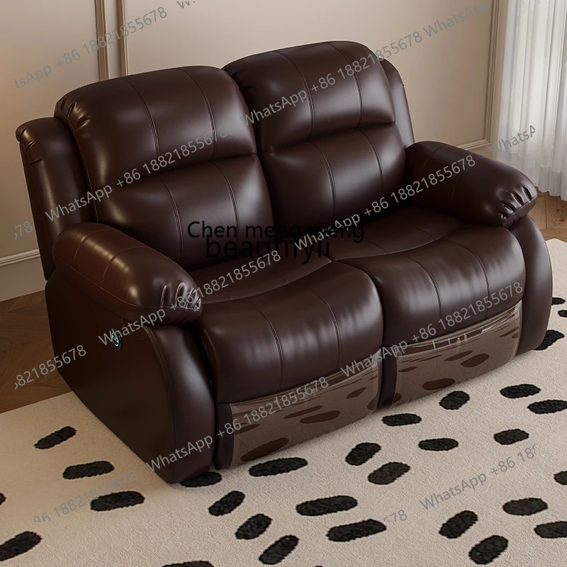 

X Double small and medium-sized sofa leather electric, cinema cabin