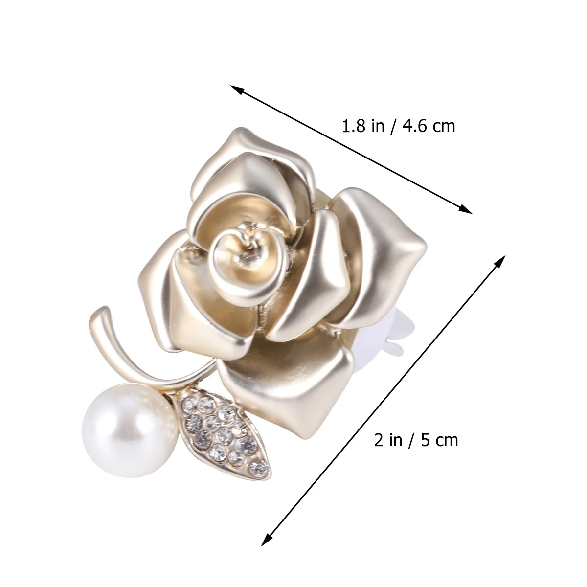 

Golden Rose Shape Car Perfume Clip Rhinestone Pearl Vent Clip Aromatherapy Diffuser Auto Dashboard Bling Charms Gift Car
