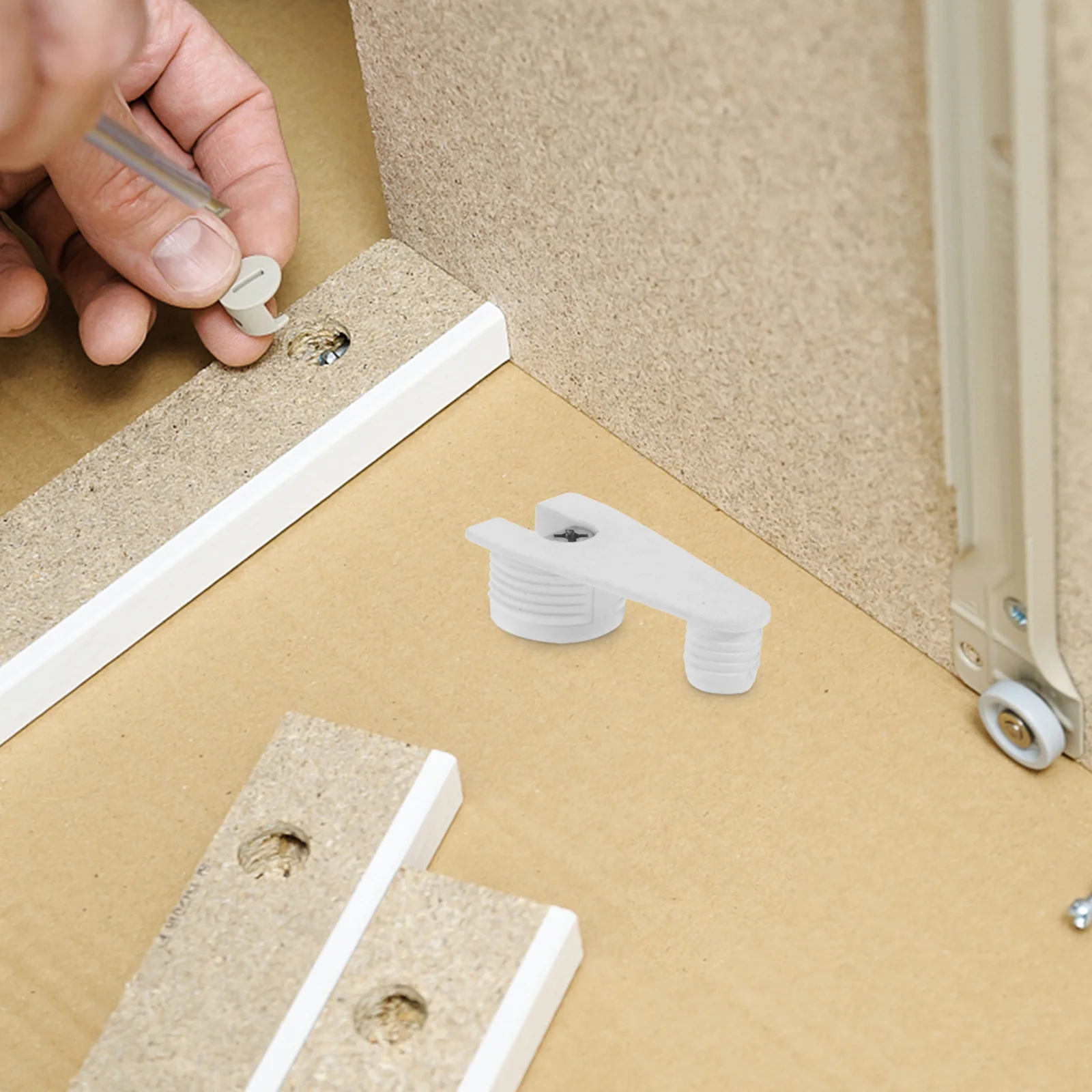 

20Pcs Floating Shelves Brackets Cabinet Shelf Supports Durable Wardrobe Organizer Heavy Duty Load Bearing Holder