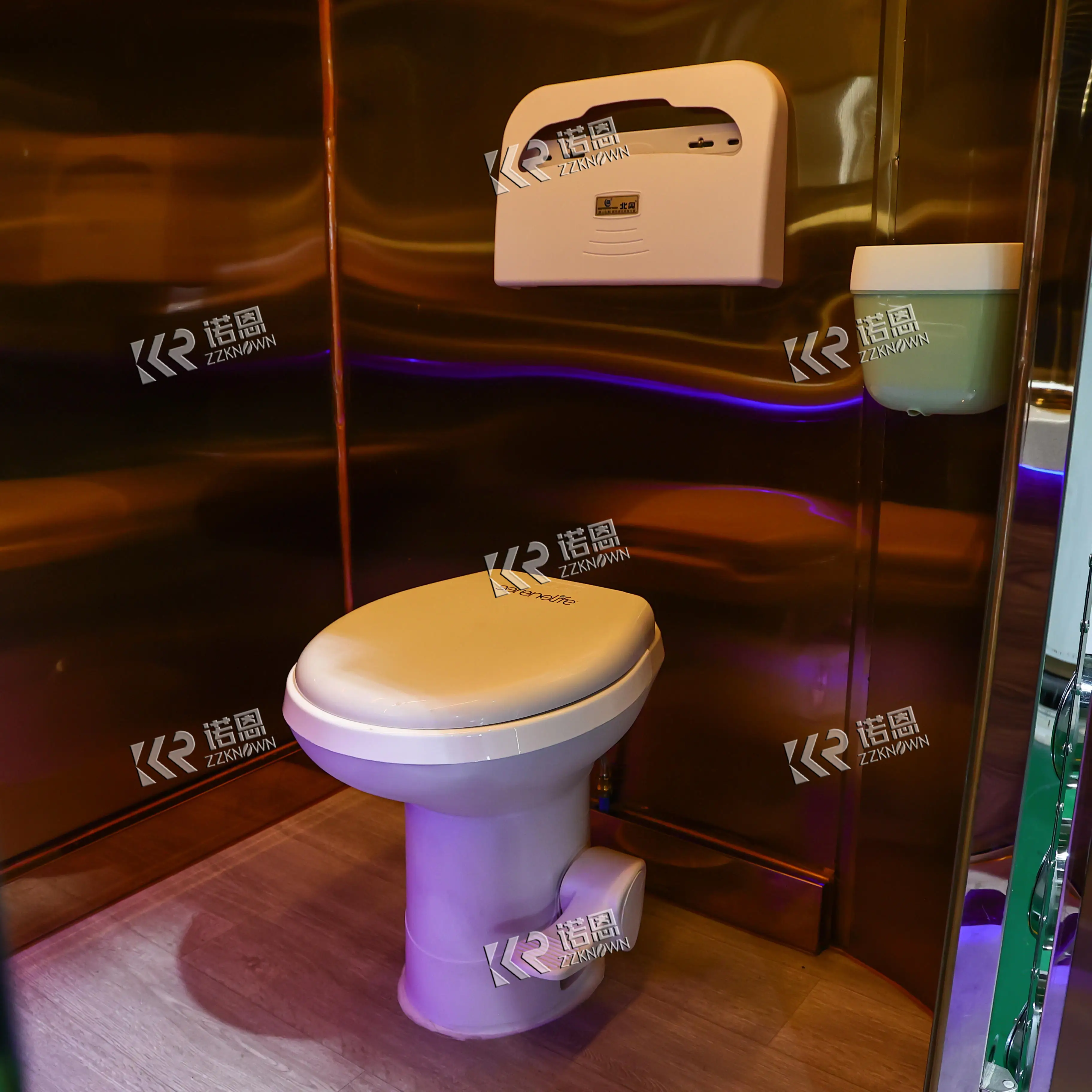 2025 Kustom Murah Harga Rendah Trailer Toilet Mewah Portabel Mobile Toilet Trailer untuk Acara Pernikahan