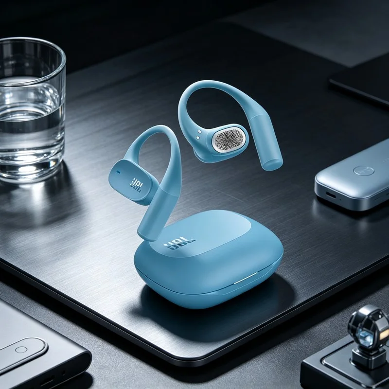 JBL SENSE LITE Open-Ear Cycling Earbuds with Bluetooth 5.3 and Secure Fit