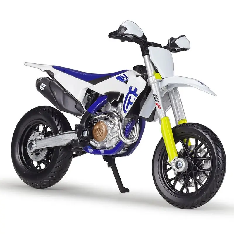 

Bburago 1:18 Husqvarna FS450 Supermoto Alloy Motorcycle Model Exquisite Desktop Decoration Gift for Boys