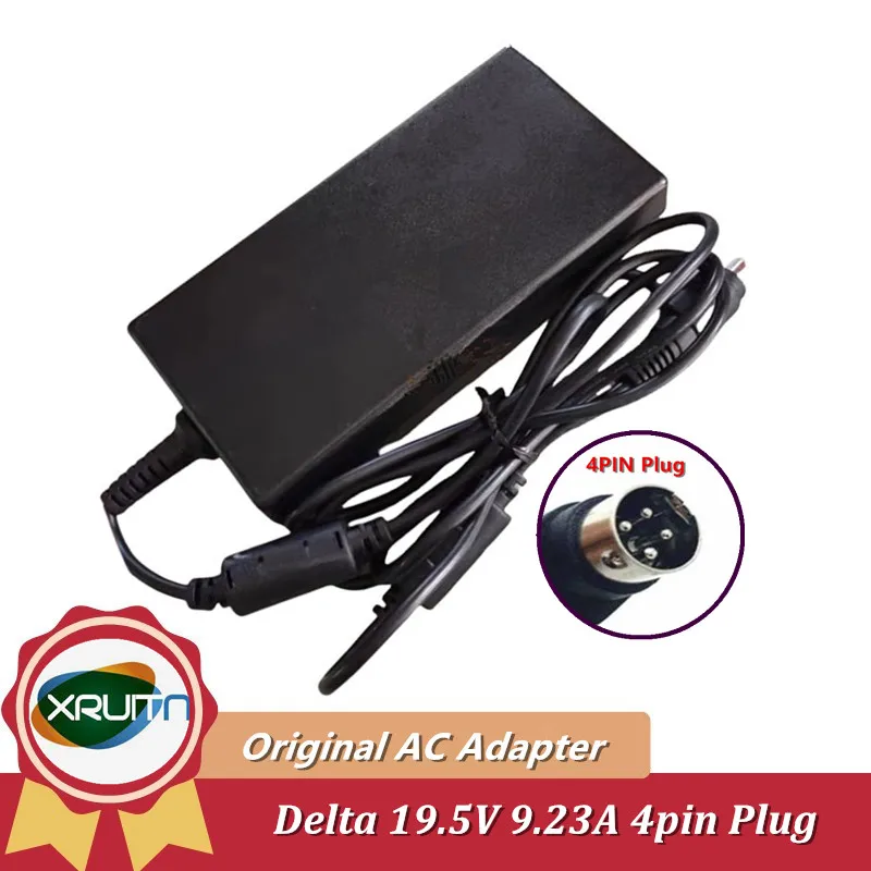 Original Delta ADP-180MB K 19.5V 9.23A 180W  4 Pin  (Din)  Plug AC Adapter Charger Laptop Power Supply Genuine