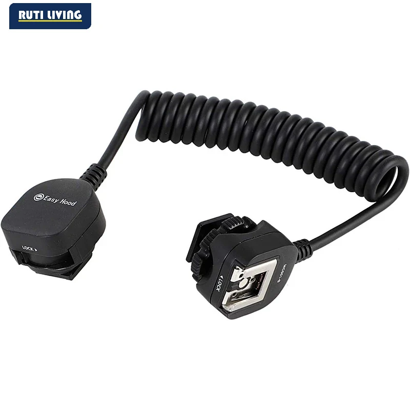 Suitable for flash TTL off-machine lead flash cable, high-speed synchronous MI hot shoe cable, compatible with A7 series
