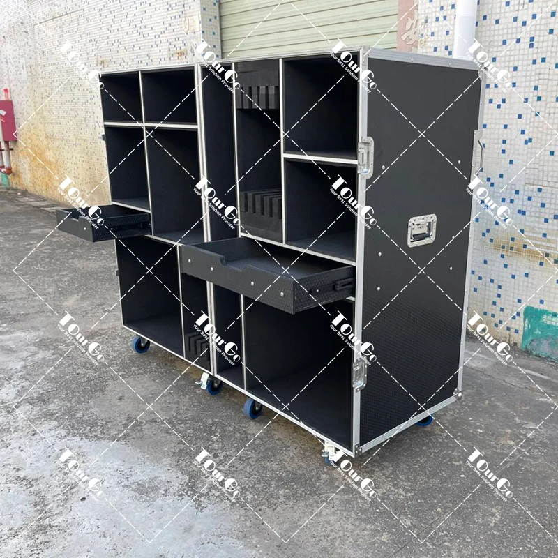 

TourGo Custom Aluminum Alloy Flight Case/Transport Case for Drum Set/Jazz Drum Road Case/Complete Drum Kit Case