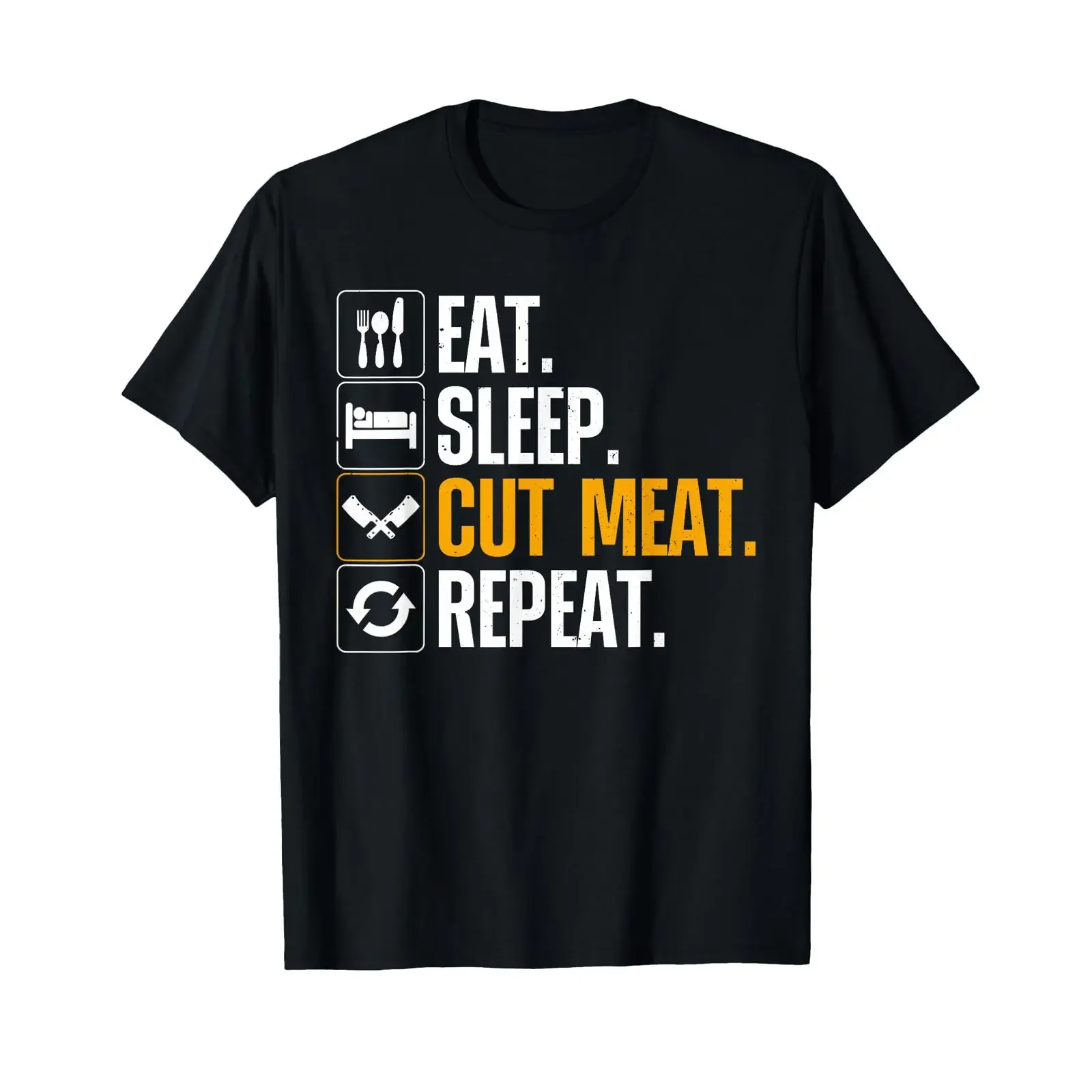 Best Butcher Art for Meat Cutting Butchery T Shirt vintage Washed Stretched Casual fashion Versatile Soft Comfortable