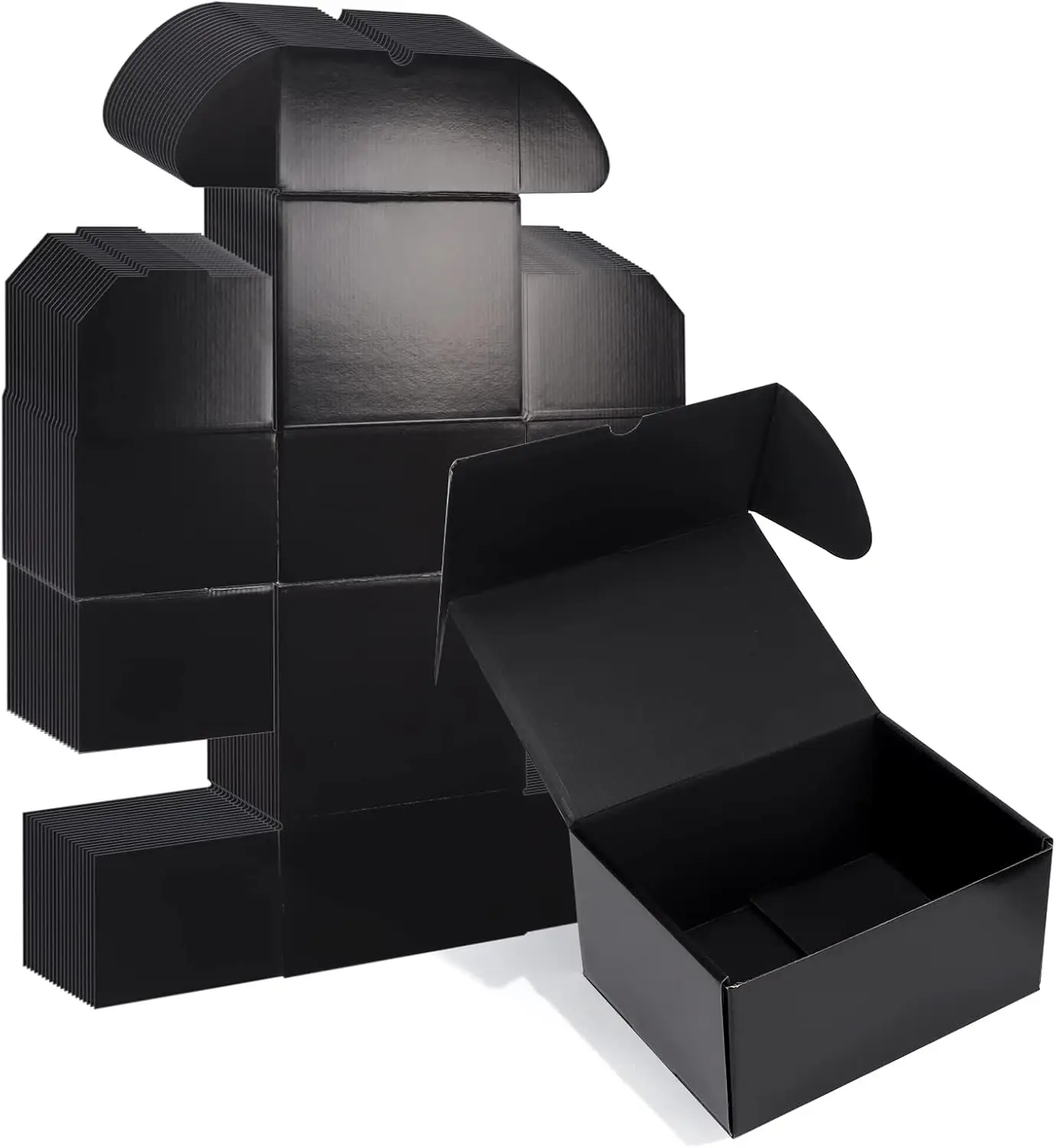 

Черные почтовые коробки 8x6x4, 20 штук, из гофрированного картона для упаковки подарков и отправки почты