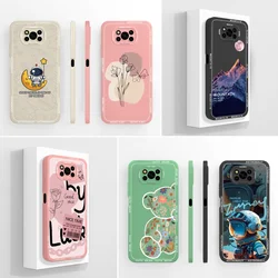 For Poco X3 Pro Case Aesthetic Full Protection Liquid Silicone Anti Choc Funda For Xiaomi Poco X 3 Pro X3 NFC X3Pro Back Cover
