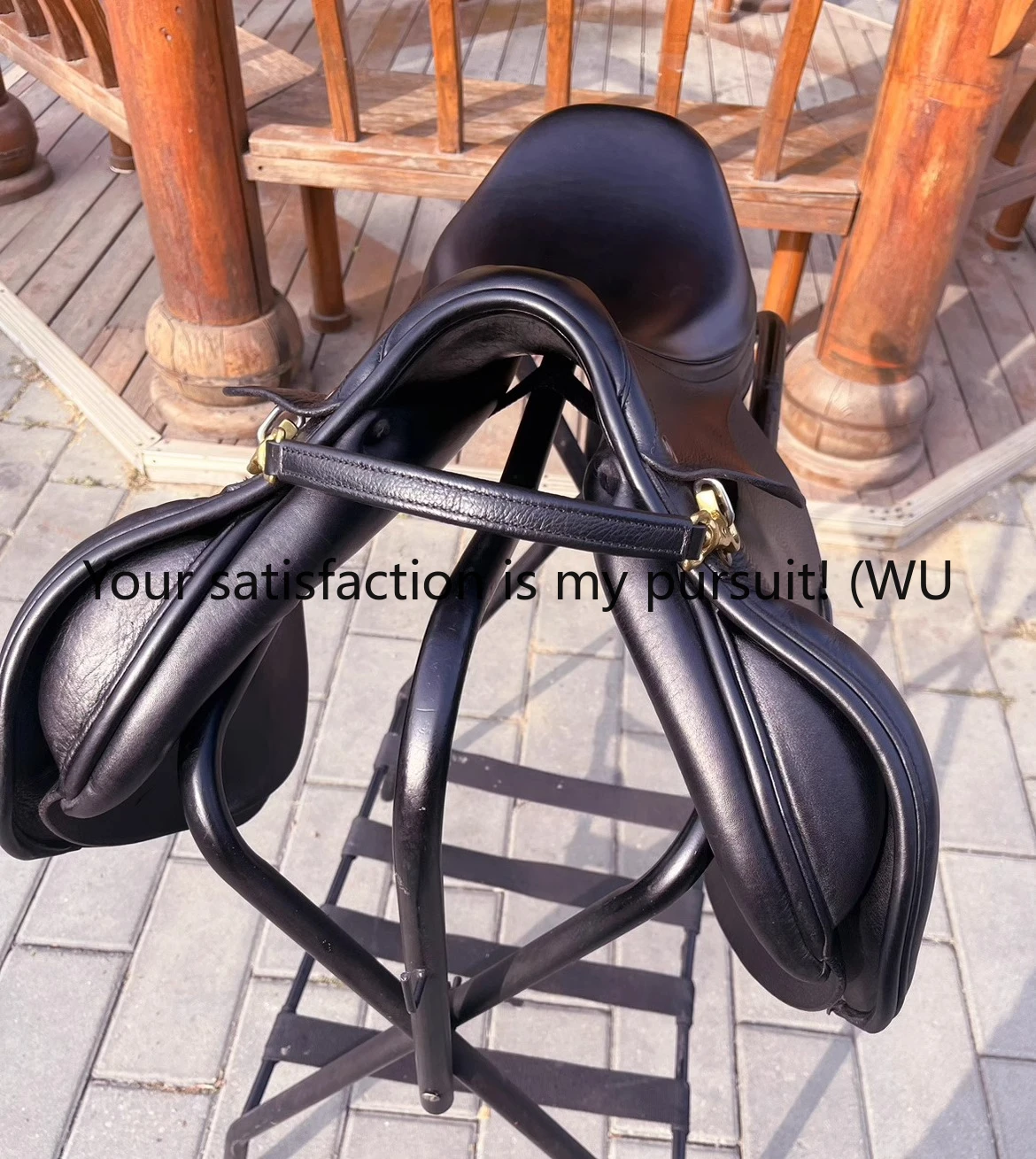 

British saddle mixed dance obstacle saddle leather handle balance safety leather ring horse riding harness