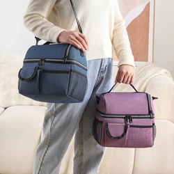 10L borsa termica portatile per il pranzo scatola per alimenti durevole impermeabile borsa per il pranzo borsa per il pranzo borsa per il pranzo Oxford da campeggio