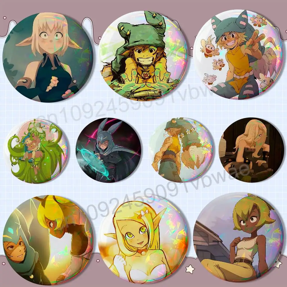 Amalia Percedal Wakfu Yugo - Pin Redondo Creativo para Bolsos, Decoración, Colección para Fans, Regalo para Amigos, Broche