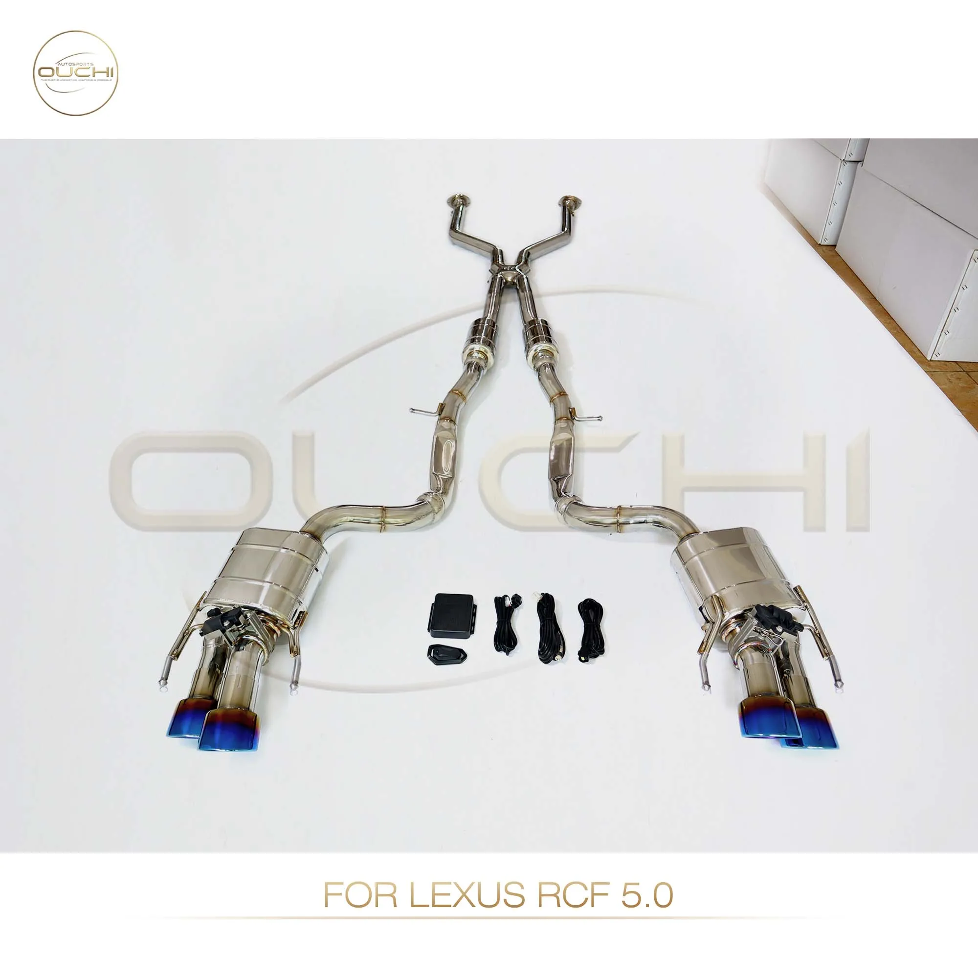 

OUCHI Stainless Steel Exhaust System Performance Catback For Lexus RC F 5.0L 2014-2017 Muffler With Valvealve