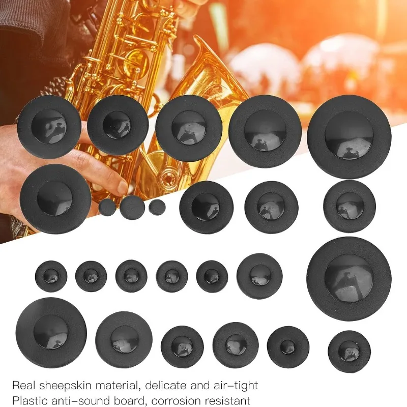 

Подушечка для альт-саксофона из овчины, черная, звукоизолирующая, герметичная, антикоррозийная, аксессуар для музыкальных инструментов