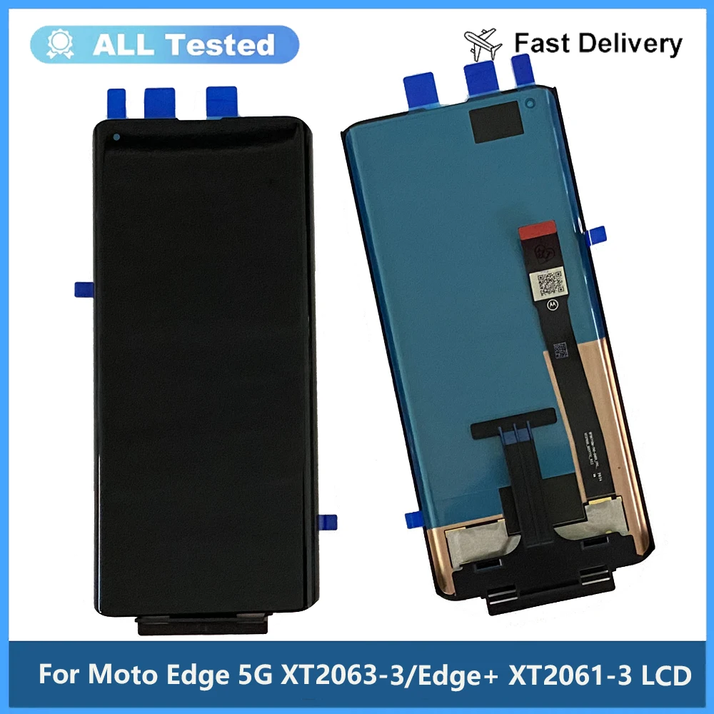 Test Original Display For Motorola Edge Plus Screen XT2061-3 LCD and Touch Screen Digitizer For Moto Edge XT2063-3 Display