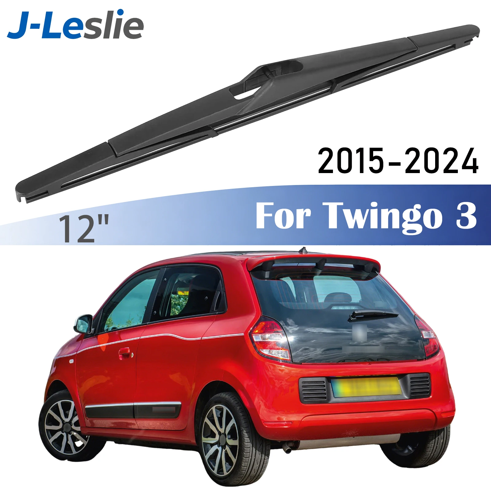 12-Zoll-Heckwischerblatt für Renault Twingo 3 III MK3 2015-2024 Windschutzscheibenwischer Fensterreiniger Regenbürsten Zubehör scheibenwischer Hinten Heckwischerarm