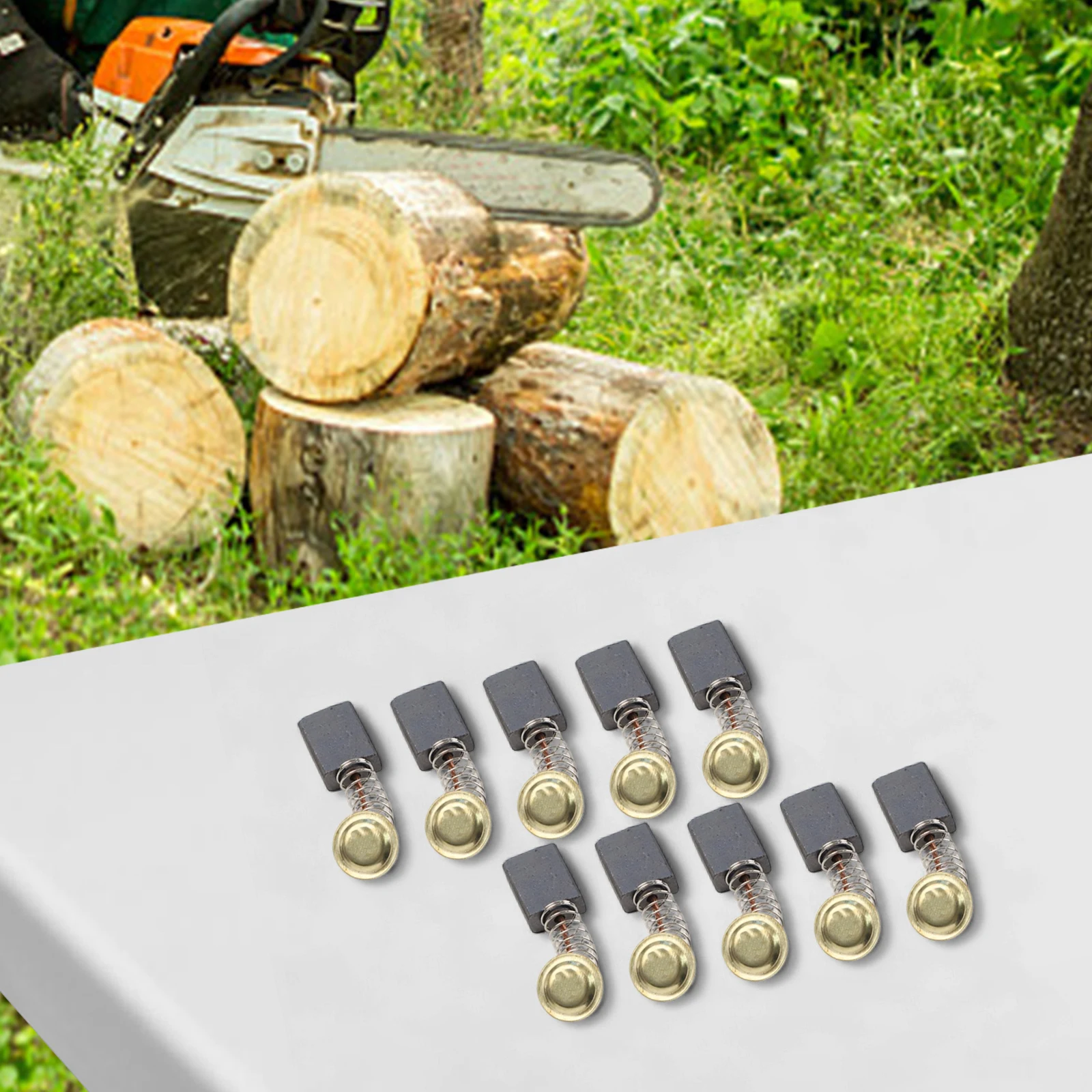 Carbon Brushes Electric Tools Carbon Brushes Set Drill Chain Saw Electric Tools Hot Environment Thick Copper Wire
