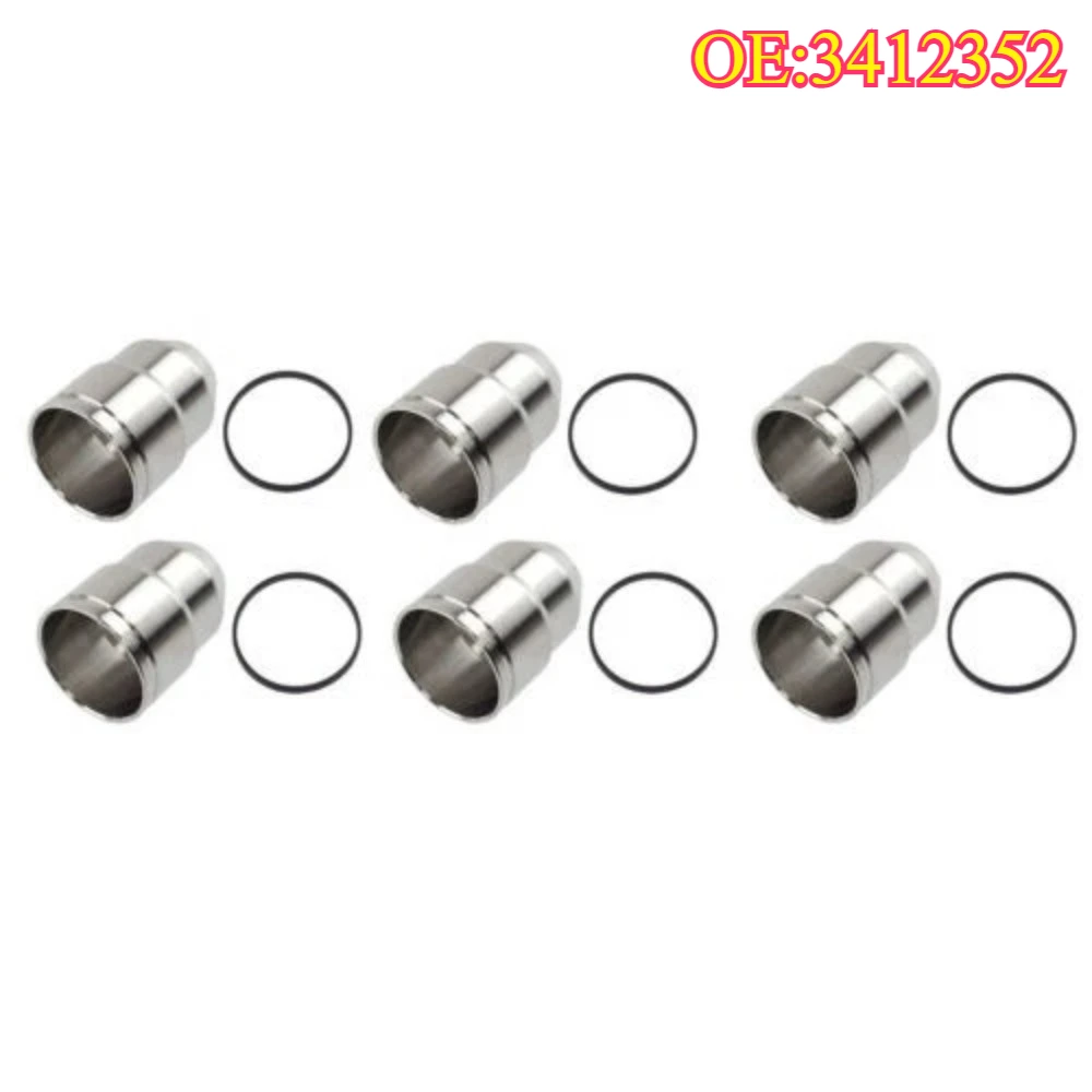 

Original High Quality New For 6 Pcs 3412352 Injector Tube Kit 3680873 W/O-rings For Cummins Engine ISX QSX