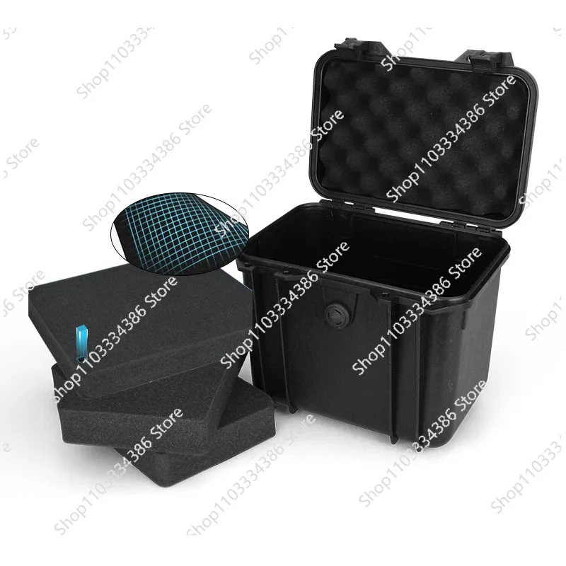 Plastic Safety Tool Box Waterproof Sealed Impact Resistant Case with Pre-cut Sponge Heavy Duty Storage Suitcase