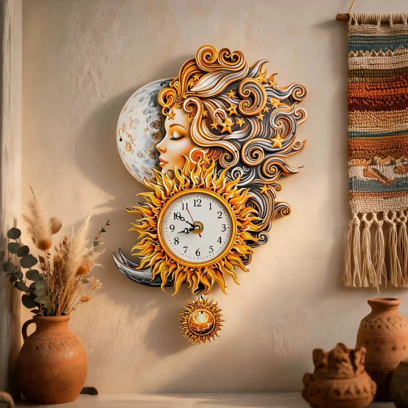 DIY 3D Wooden Jigsaw Puzzle Game Sway Wall Clock Modern Fashion Clocks Creative Nordic Desk Clock Bedroom Mute Watch Home decor