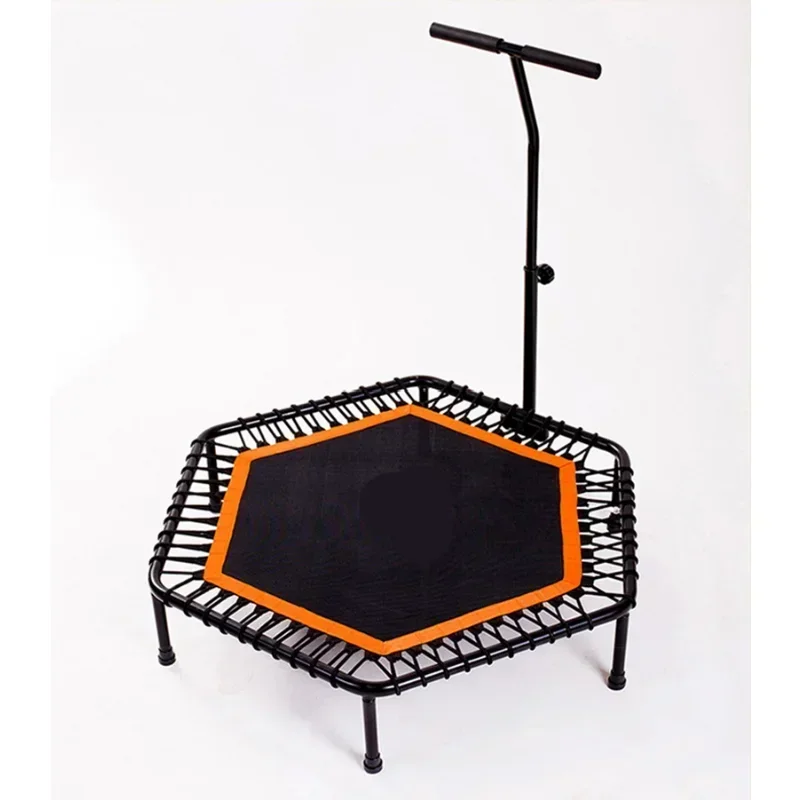 New Load-bearing Trampoline Adjustable Handle Fitnessa Trmpoline Aerobic Exercise Trainer Indoor Mini Trampoline