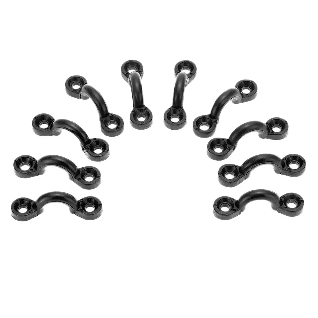 

Complete Kayak Pad Eyes Tri Fold Rivets Screws Kit Marine Hardware for Canoe and Boat Parts